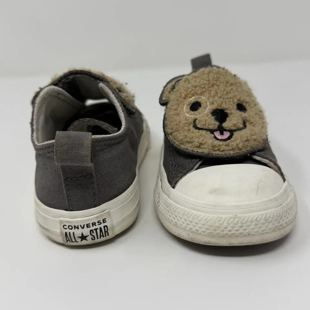 Converse Toddler Bear Slip-On Sneakers Gray Size 5